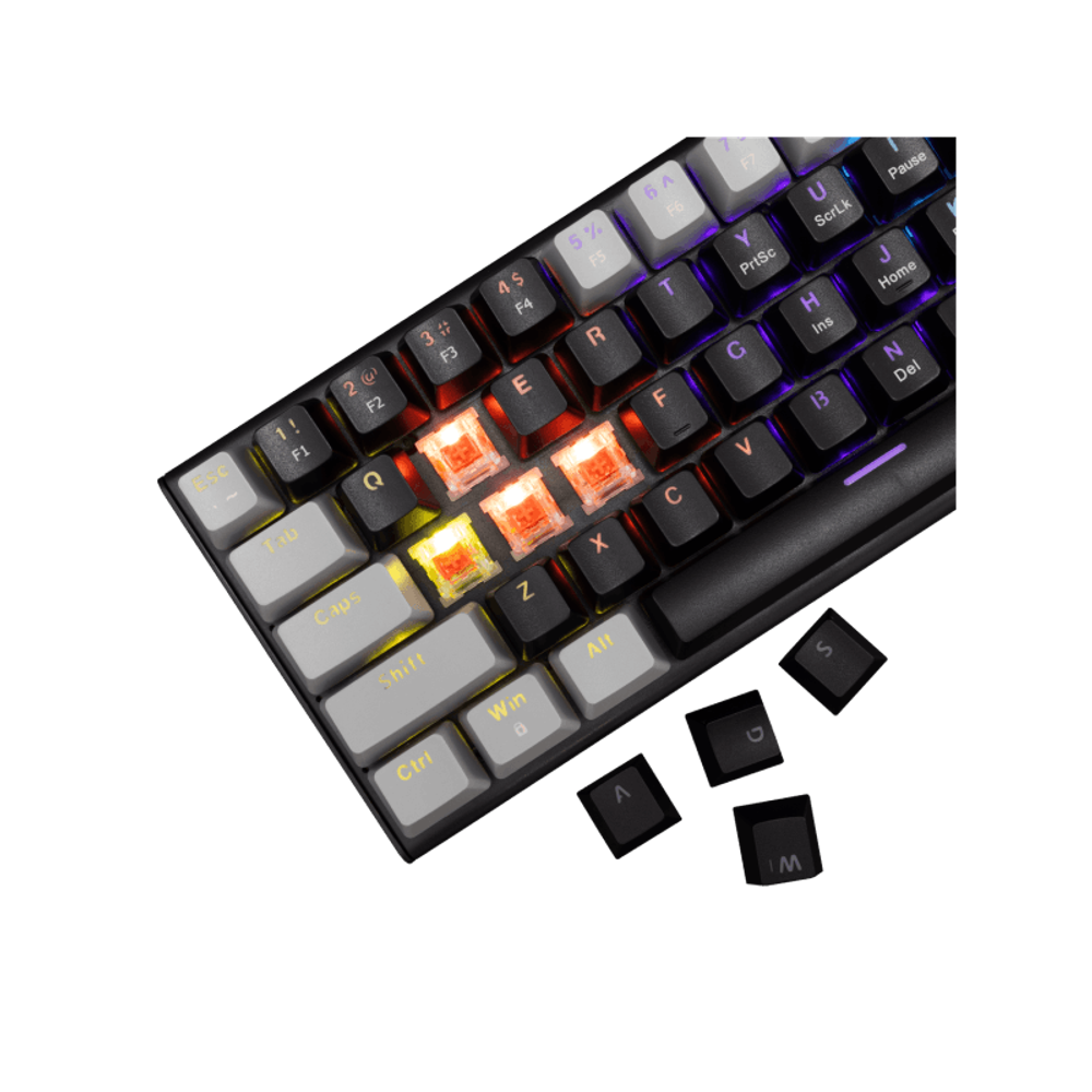 WHITE SHARK Tastatura GK-002111V2 WAKIZASHI-2 /  US, crveni prekidači slika 4