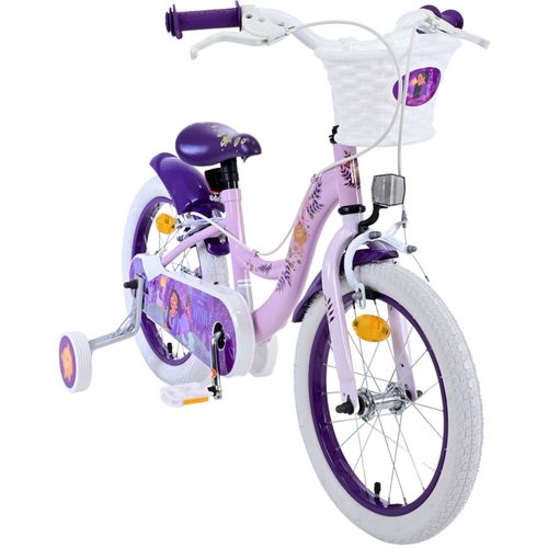 Dječji bicikl Disney Wish 16" s dvije ručne kočnice roza slika 6
