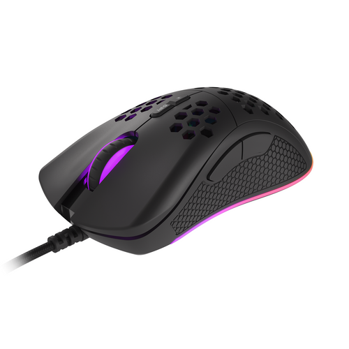 Natec NMG-1680 GENESIS KRYPTON 550, Gaming Optical Mouse 200-8000 DPI, Maximum acceleration 20 G, Huano Switches, RGB LED, 7 Programmable Buttons, USB, Black, Cable 1,8 m slika 1