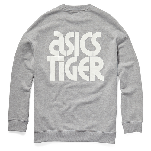 ASICS Muški duks Bl Sweat Crew sivi slika 12