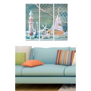 Dekorativna Slika od MDF-a u Više Boja (Set od 3 Komada) - MDF1109602319