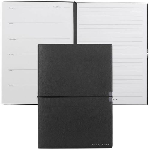 HUGO BOSS Storyling elegance, notes A6 HNM124AA agenda, crni slika 2