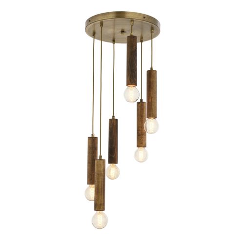 Av-1651-6Et Vintage Chandelier slika 1