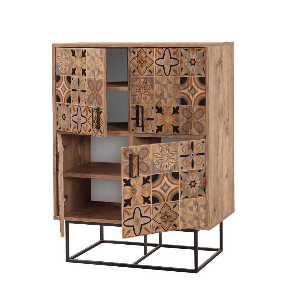 Quantum Solo - Retro Atlantic Pine Black Višenamjenski Kabinet slika 3
