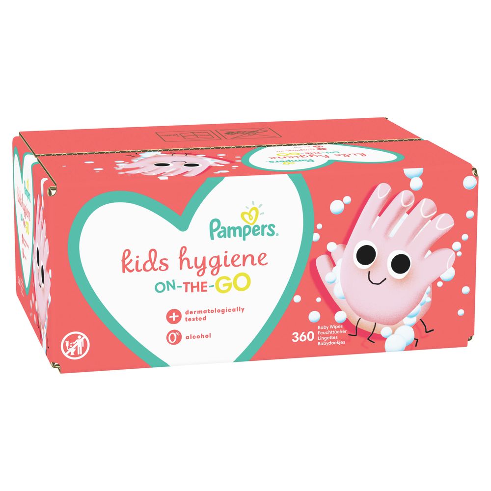 Pampers Vlažne maramice Kids Hygiene 9x40 komada slika 1