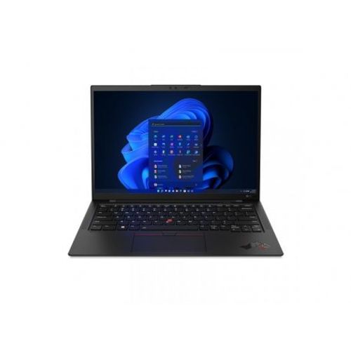 Lenovo Think 21HM006ECX ThinkPad X1 Carbon G11 (BLACK, paint) Core i7-1355U (10C (2P+8E)/12T, P 5.0GHz, E 3.7GHz, 12MB), DDR5 32GB (int), SSD 1TB PCIe, 14.0" WUXGA (1920x1200) IPS AG 400n, Iris Xe, WLAN, BT, NFC, KybUK BL, FPR, CamFHD+IR, 57Wh, Win 11 Pro slika 1