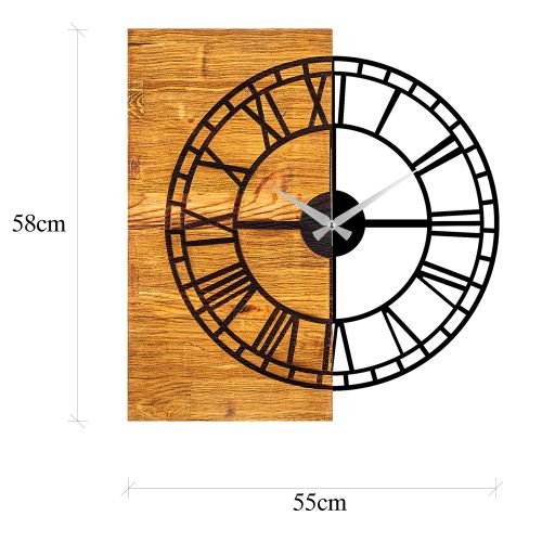 Wallity Ukrasni drveni zidni sat, Wooden Clock 10 slika 7