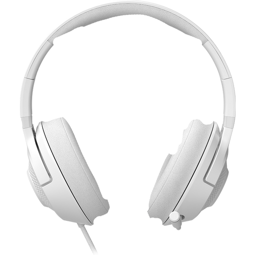 LORGAR Noah 101, Gaming headset with microphone, 3.5mm jack connection, cable length 2m, foldable design, PU leather ear pads, size: 185*195*80mm, 0.245kg, white slika 4