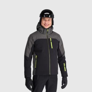 Muška Ski Jakna CMP Zip Hood Crna/Siva