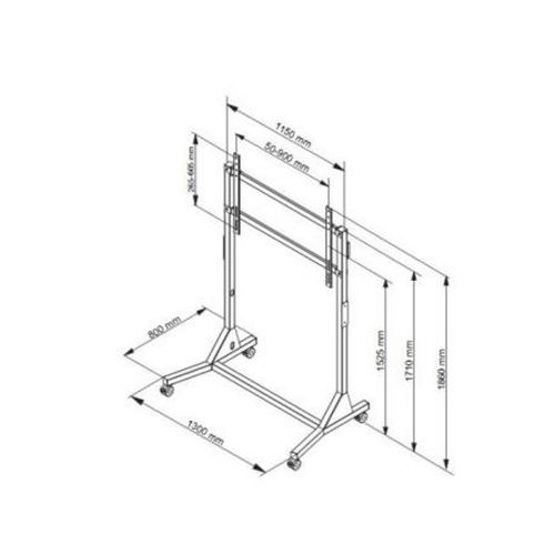 VEGA ST 51 samostalni nosač za ekrane velikog formata+VESA 1200 x 800mm slika 3