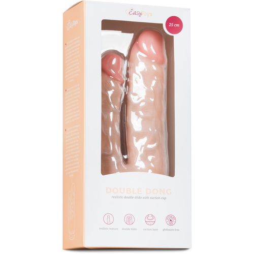 Dvojni dildo 25 cm, kožni slika 3