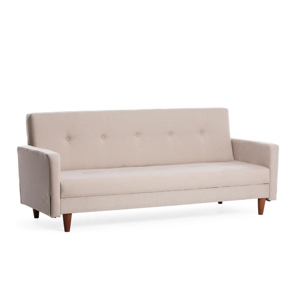 Hiko - Krem Sofa na Razvlačenje za 3 Osobe slika 4