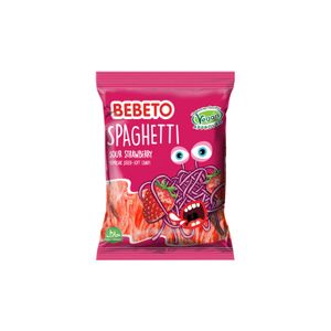 Bebeto gumeni bomboni spaghetti jagoda 80 g