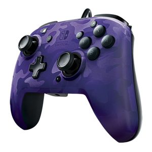 Nintendo Switch Faceoff Deluxe Controller + Audio Camo Purple