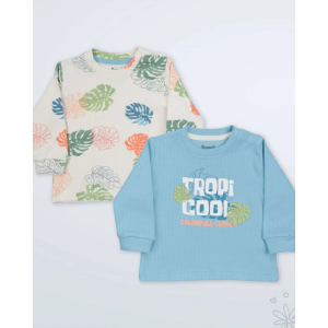 Miniworld Majica dugih rukava za bebe Tropi Cool 1, 2kom