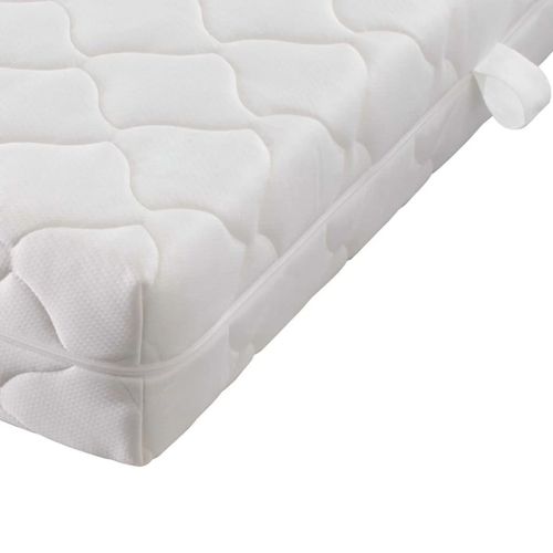 Krevet od umjetne kože s madracem bijeli 180 x 200 cm slika 19