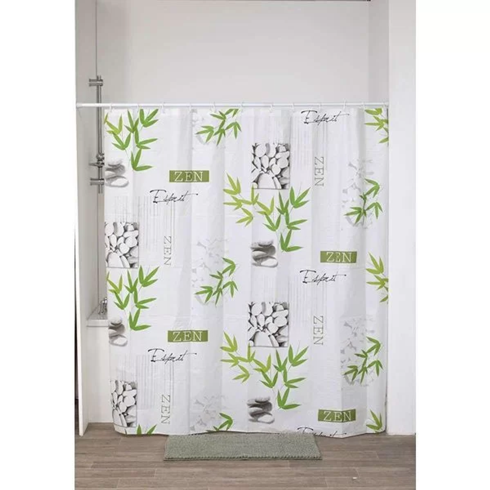 Tendance zavjesa za kadu 180x180cm + 12 bijelih kukica peva, intemporelle slika 1