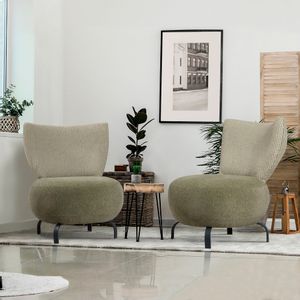 Loly Set - Green Green Wing Chair Set