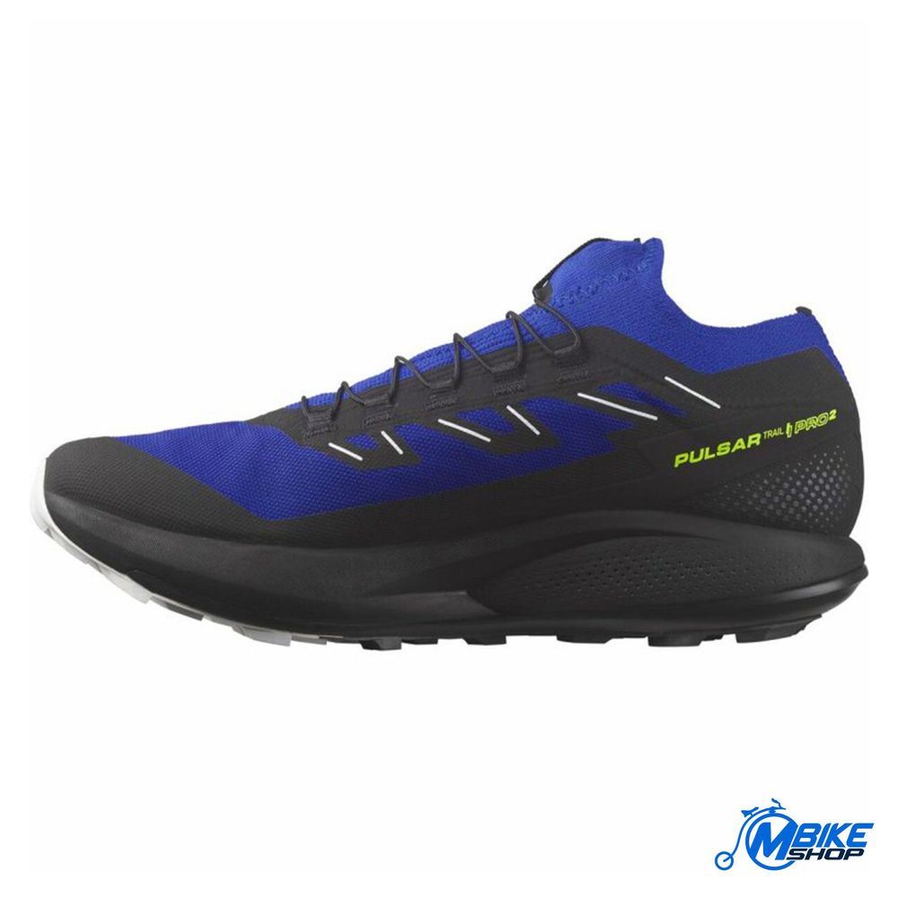 Salomon Muške patike Pulsar Trail Pro 2, Surf The Web/Black/Safety Yellow slika 2