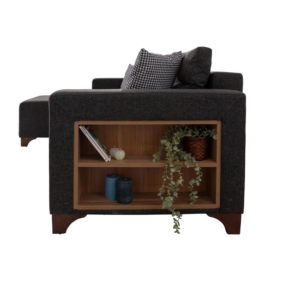 Ugaona Sofa Tloft Mini - boja: antracit slika 10