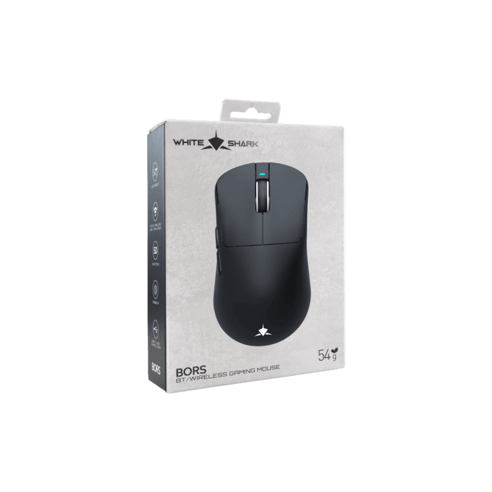 WHITE SHARK Miš WGM-5021 BORS / 12.000 DPI, crni slika 7