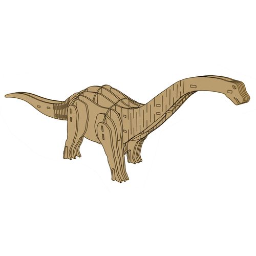 3D drvena slagalica brontosaurus 38 elemenata slika 3