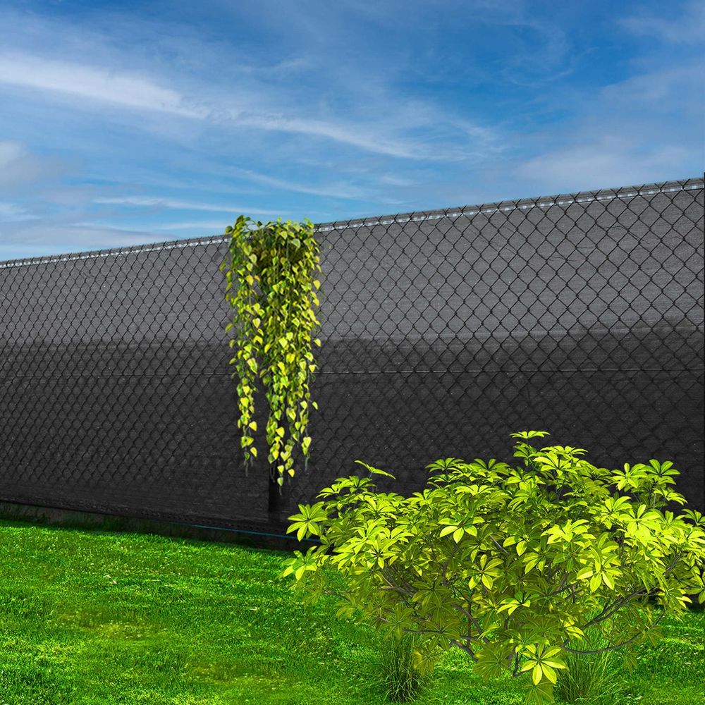 Mreža za sjenjenje, svijetli antracit, 140 g/m², 1,5 × 50 m + 200 vezica slika 7