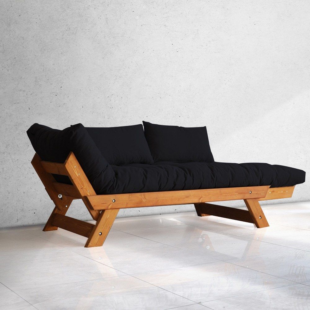 Dvosjed sofa CPT8105-210 - boje: Teak, Crna i Vrtna slika 2