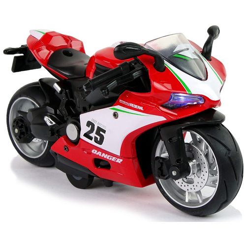 Dječji sportski motocikl 1:12 crveni slika 3
