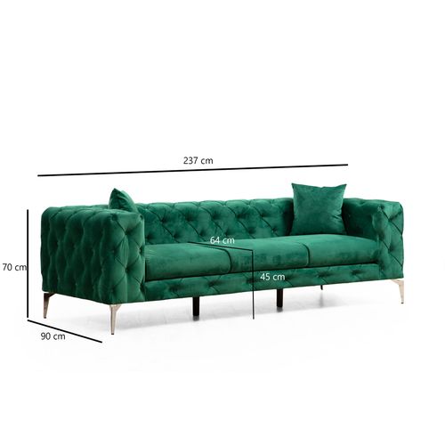 Atelier Del Sofa Trosjed, zelena, Como - Green slika 9