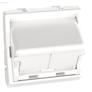 Mini-Com® adapter za prednju ploču, 2 priključka, Arctic White CFPFS2SAW