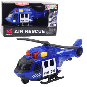 Policijski helikopter sa svjetlima dizalice zvuči plavo