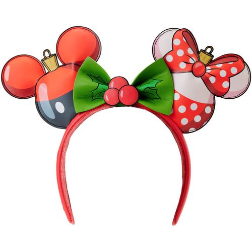 Loungefly Disney Mickey &#38; Minnie Christmas ear headband slika 1