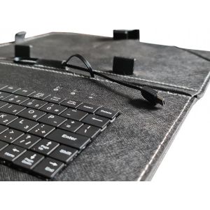 TA-PCK10-BLACK ** Gembird US Tastatura za 10 Tablet PC sa futrolom, sa micro USB konektorom (639)