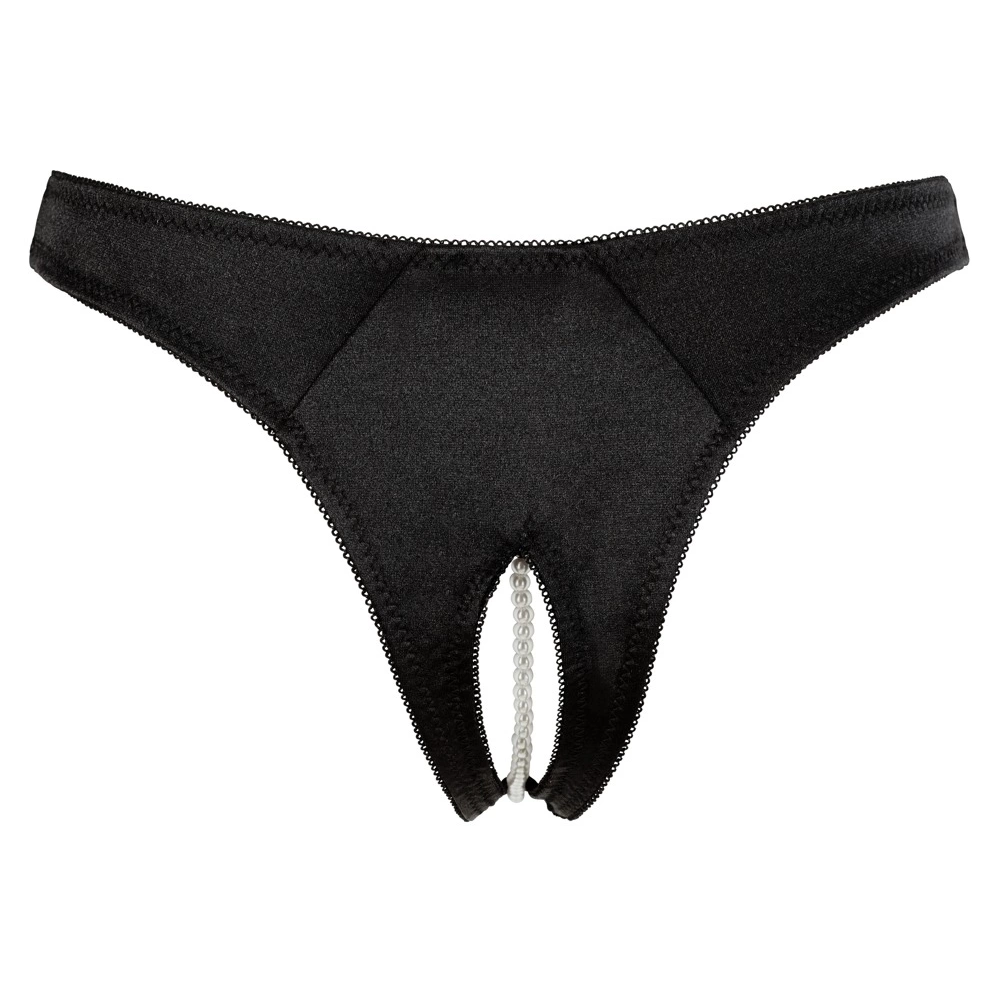 Cottelli DONJE RUBLJE G-String Pearls crno XL slika 7
