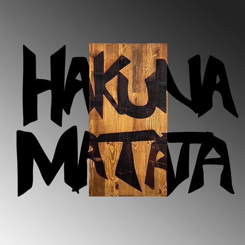 Wallity Hakuna Matata 5 Black
Light Walnut Decorative Wooden Wall Accessory slika 5