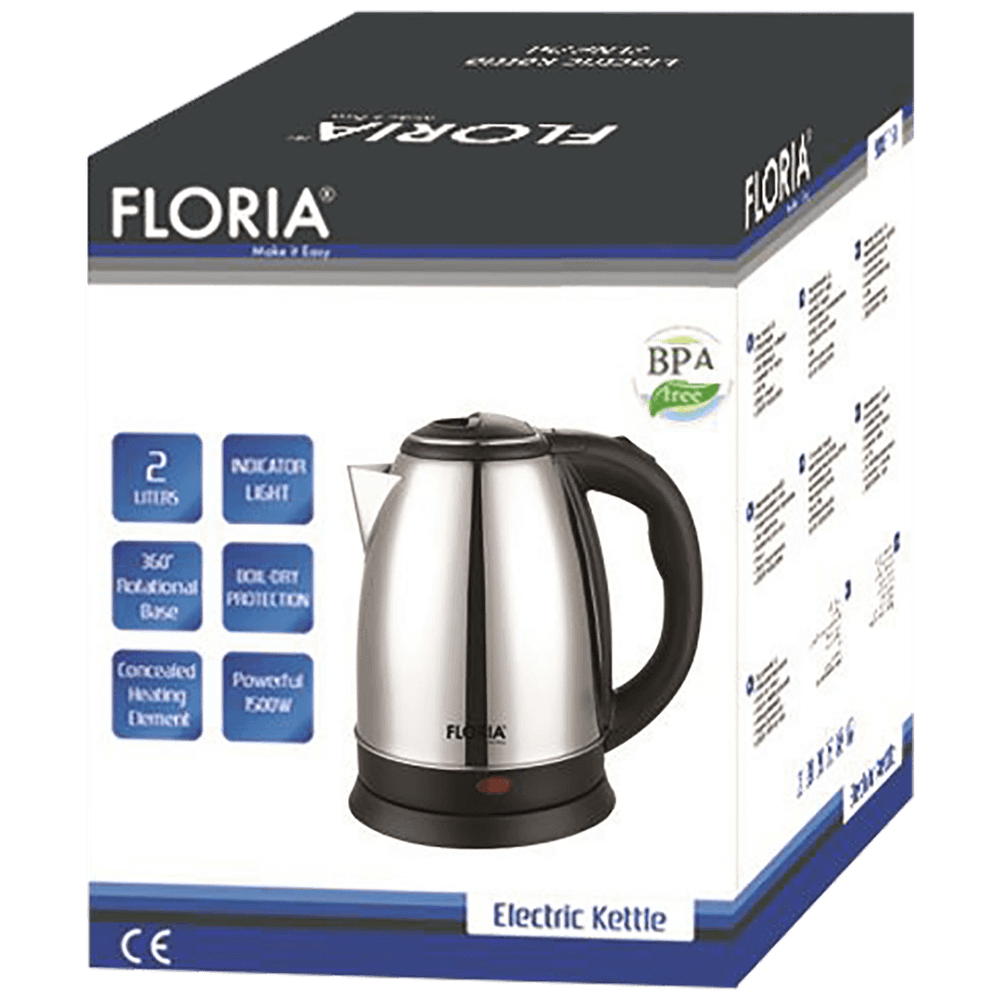 Floria Kuhalo za vodu, zapremina 1.8 l, 1500 W, INOX - ZLN2768 slika 2