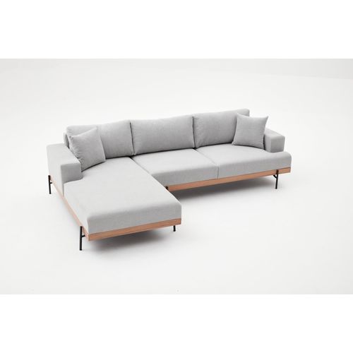 Atelier Del Sofa Kutna garnitura, Sivo, Liva Left - Grey slika 13