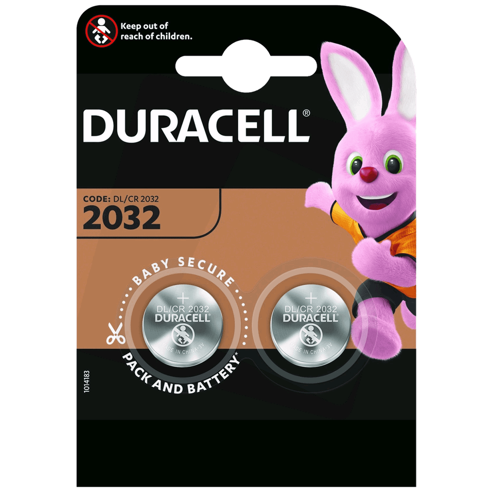 Duracell Baterija litijska, CR2032, 3V, dugmasta, blister 2 kom. - CR2032 B2 slika 1