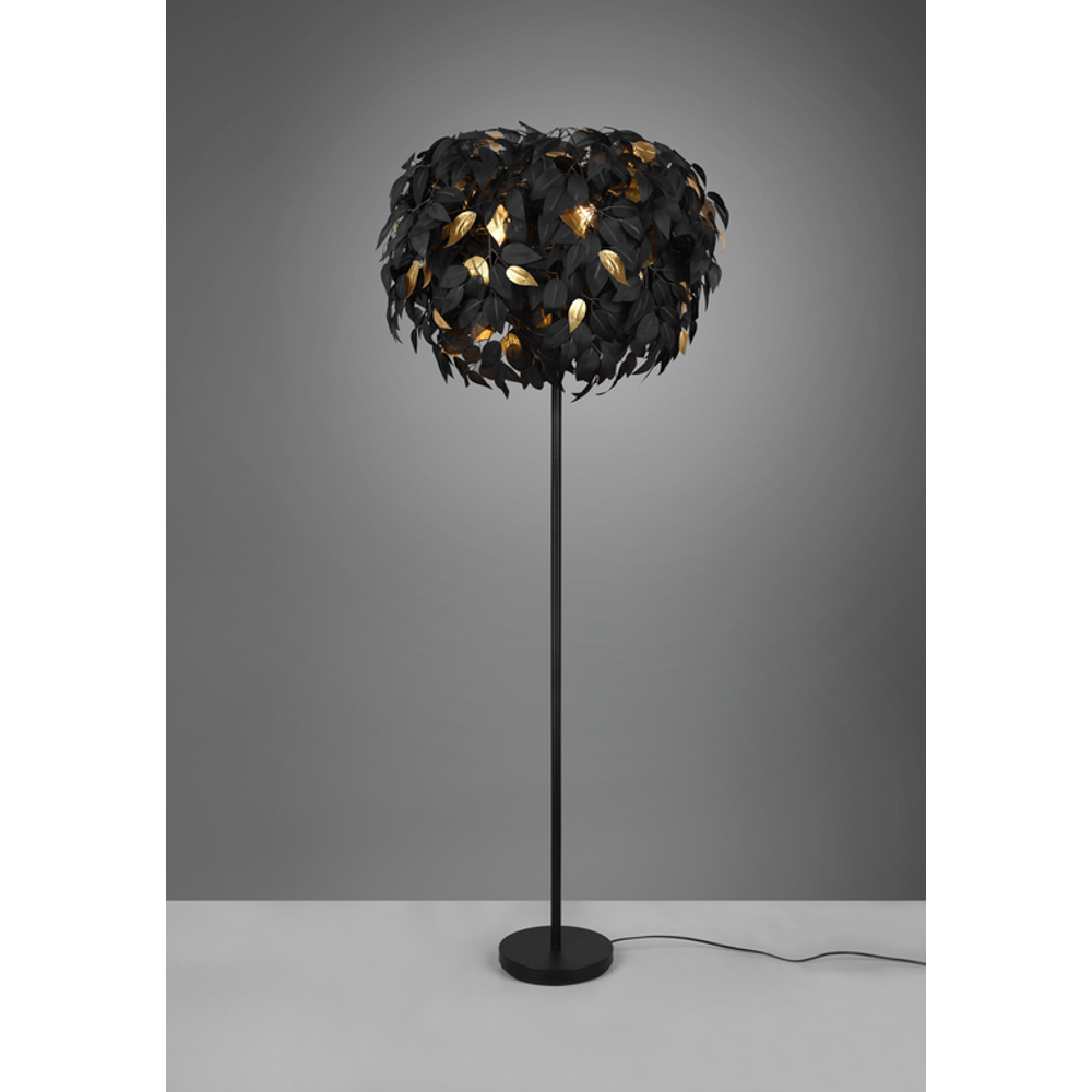 LEAVY PODNA LAMPA BLACK MAT-GOLD slika 2
