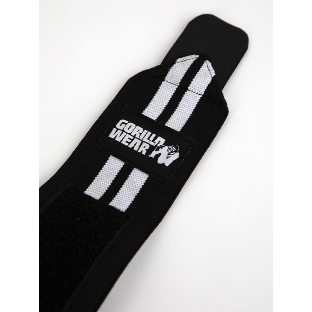 Gorilla Wear Steznici za skočni zglob - Crno/Bijeli, 2kom slika 3