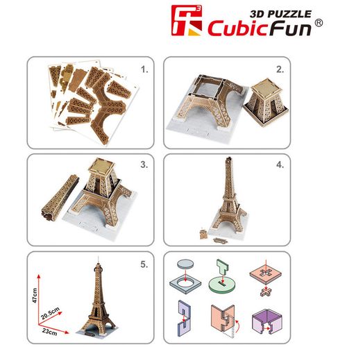 Cubicfun 3D puzle Eiffelov toranj slika 3