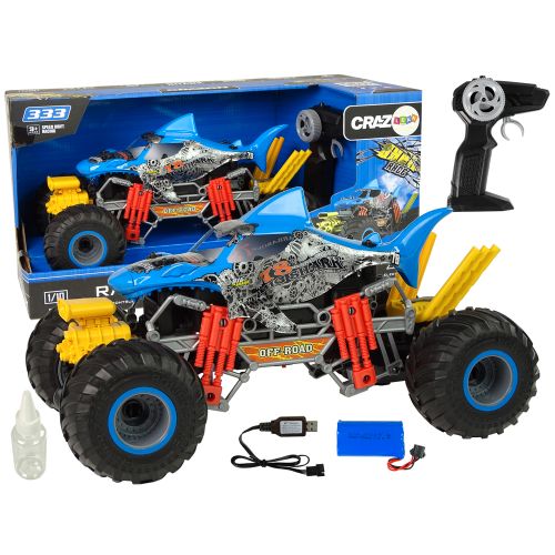 Buggy na daljinsko upravljanje Shark Terrain 1:10 2.4G Blue 15 km/h - šareni slika 1