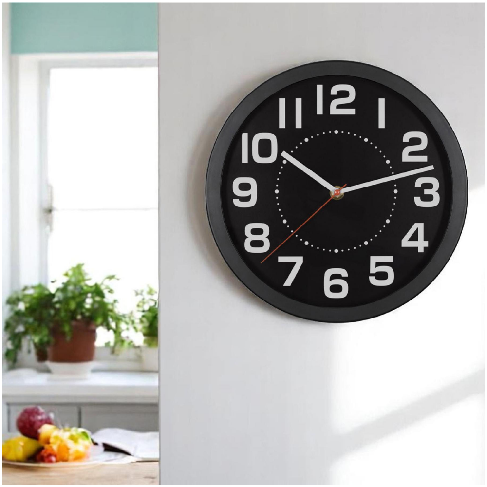 home Zidni sat Home AWC250BK, Staklena prednja strana slika 2