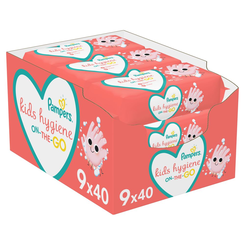 Pampers Vlažne maramice Kids Hygiene 9x40 komada slika 2