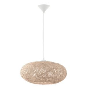 Eglo Campilo visilica - Bijela plastika i bež tekstil, E27 1x60W