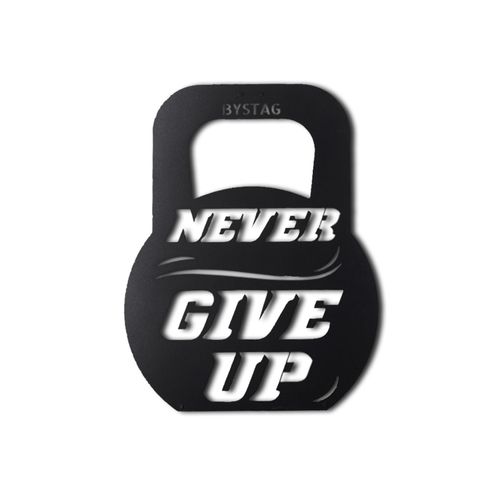 Wallity Metalna zidna dekoracija, Never Give Up slika 2