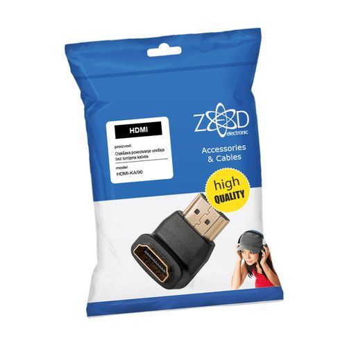 ZED electronic Adapter HDMI ugaoni 90° - HDMI-KA/90 slika 1