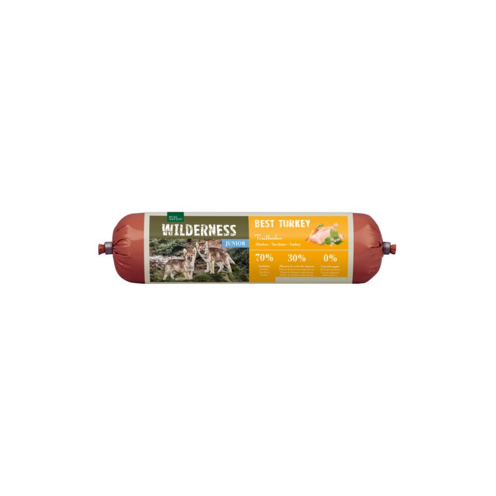 Real Nature Wilderness Junior kobasica puretina 800 g slika 1