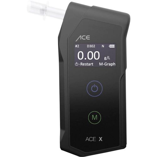 ACE X tester na alkohol crna 0.0 do 5 ‰ uključujući zaslon slika 1